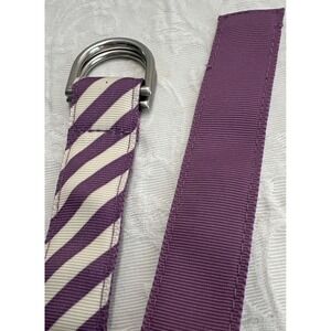Striped Ribbon Purple Belt D‎ Ring MED preppy Mint Condition